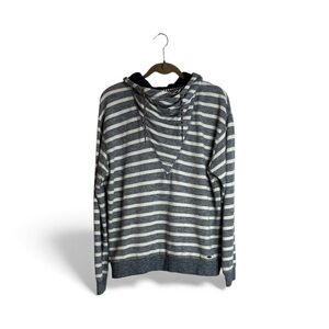 O'Neill Women's Striped Knit Cowl Neck Hoodie XL